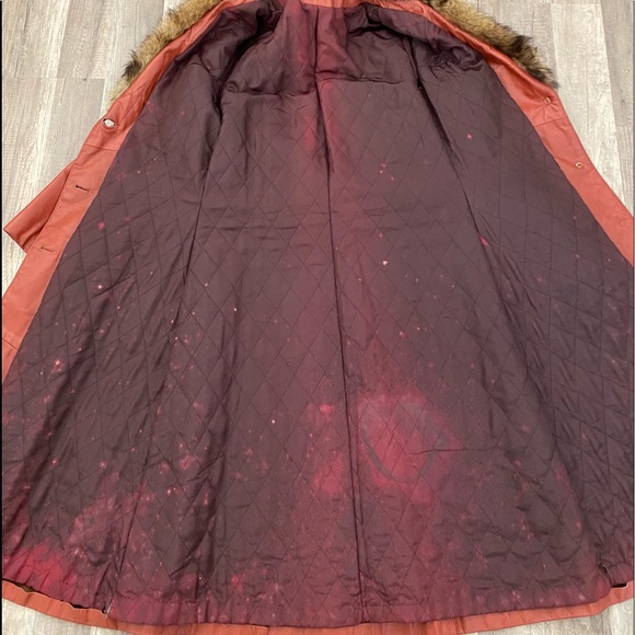 Vintage Leather & Fox Fur Maxi Coat (small) - Picture 8 of 8
